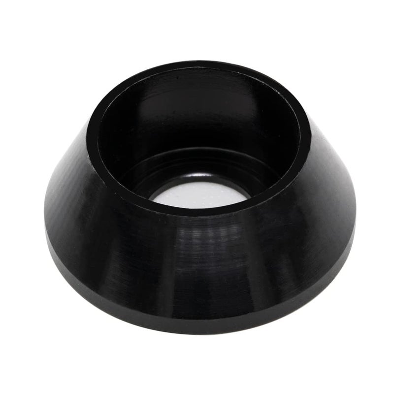 Lagefefe [40PCS] M6 Cone Cup Counterbore Washers, Anodized Aluminum Alloy, Head Washers Gaskets Cup Shim for Screw RC/Car/Motorcycle/Mechanical Accessories Model Parts, Black Color - Image 1
